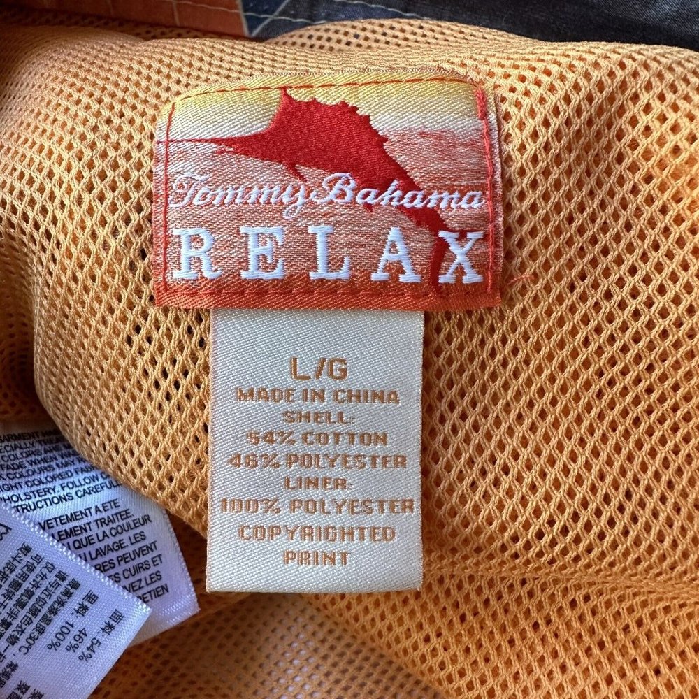 Tommy Bahama Swim Trunks Men's Large 34x8.5 Mesh Lined Board Shorts Drawstring - Picture 3 of 11